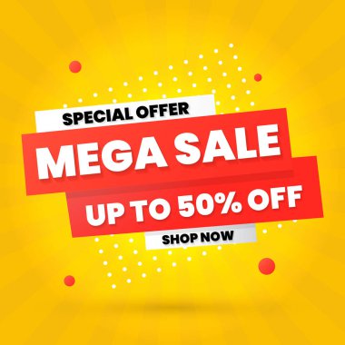 Satış afişi şablonu tasarımı. Sınırlı Zaman Teklif Özel SancağıName.