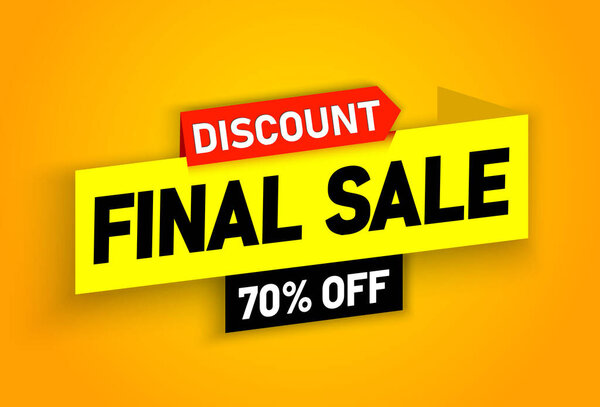 Продажа шаблон баннера дизайн, Заключительная продажа специальное предложение. 