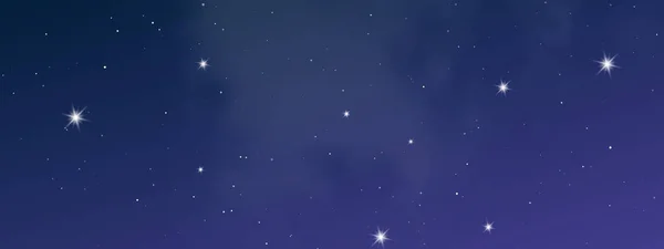 Cielo Nocturno Con Nubes Muchas Estrellas Fondo Abstracto Naturaleza Con — Archivo Imágenes Vectoriales