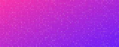 Karelerin soyut gradyan geometrik arkaplanı. Boş uzayı olan mor piksel arkaplan. Vektör illüstrasyonu