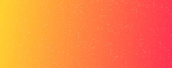 Absztrakt Gradiens Geometriai Háttér Négyzetek Narancs Pixel Hátterek Üres Hellyel — Stock Vector