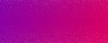 Karelerin soyut gradyan geometrik arkaplanı. Boş uzayı olan mor piksel arkaplan. Vektör illüstrasyonu