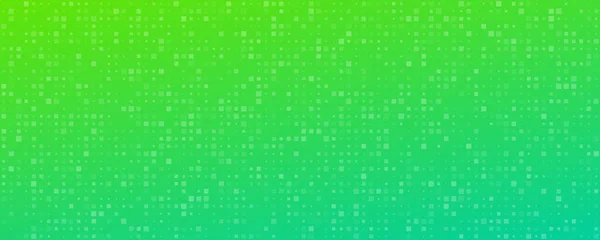 Absztrakt Gradiens Geometriai Háttér Négyzetek Zöld Pixel Hátterek Üres Hellyel — Stock Vector