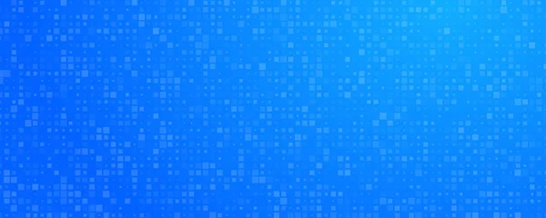 Gradiente Abstrato Fundo Geométrico Quadrados Fundos Pixel Azul Com Espaço — Vetor de Stock