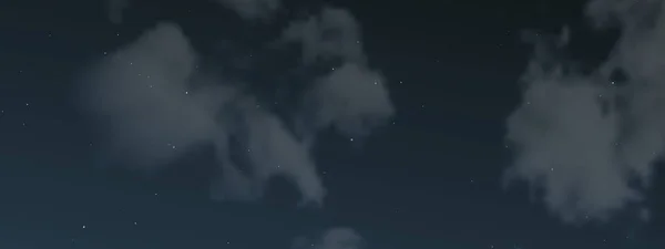 Ciel Nocturne Avec Nuages Nombreuses Étoiles Fond Naturel Abstrait Avec — Image vectorielle