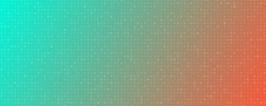 Noktalı soyut geometrik eğimli arkaplan. Boş boşluklu yeşil ve turuncu nokta arkaplan. Vektör illüstrasyonu