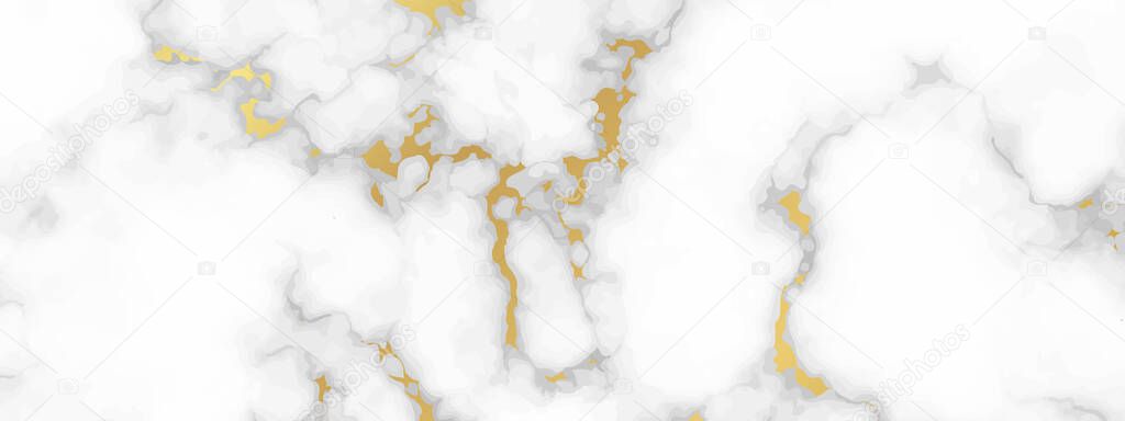 Gold marble texture background. Abstract backdrop of marble granite stone. Vector illustration