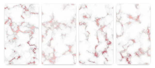 Fond Texture Marbre Rose Ensemble Quatre Fonds Abstraits Pierre Granit — Image vectorielle