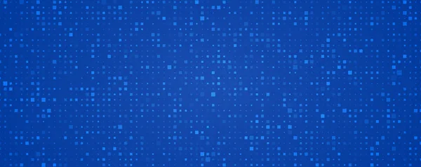 Abstraktní Geometrické Pozadí Čtverců Modré Pozadí Pixelů Prázdným Místem Vektorová — Stockový vektor