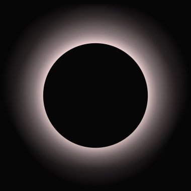 Circle illuminate frame with gradient. Grey round neon banner isolated on black background. Vector illustration