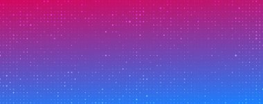 Abstract geometric background of squares. Red and blue pixel background with empty space. Vector illustration