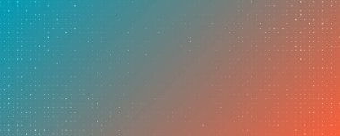 Abstract geometric background of squares. Green and orange pixel background with empty space. Vector illustration