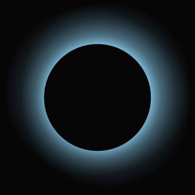 Circle illuminate frame with gradient. Grey round neon banner isolated on black background. Vector illustration