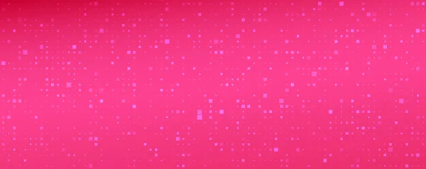 Abstraktní Geometrické Pozadí Čtverců Růžové Pixelové Pozadí Prázdným Místem Vektorová — Stockový vektor
