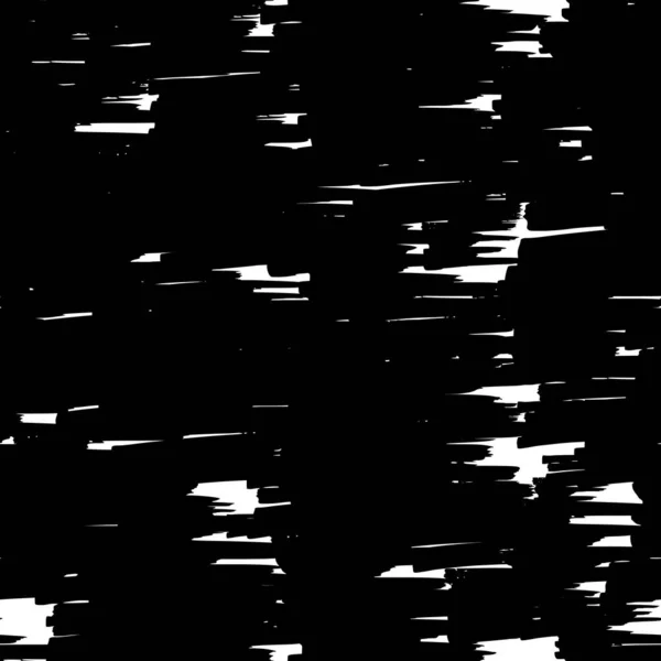 Seamless Pattern Black Marker Scribbles White Background Vector Illustration — Stock Vector