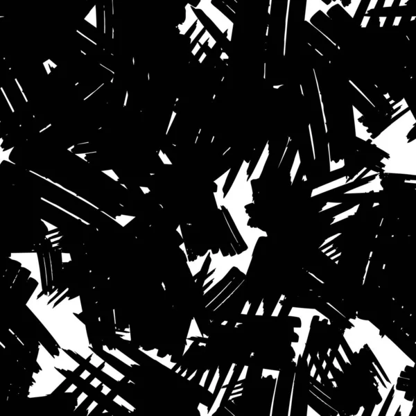 Безшовний Візерунок Чорними Маркерами Білому Тлі Векторні Ілюстрації — стоковий вектор
