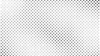 Noktalı Grunge yarım ton arka plan. Çizgi roman tarzında siyah ve beyaz pop sanatları. Tek renkli nokta dokusu. Vektör illüstrasyonu