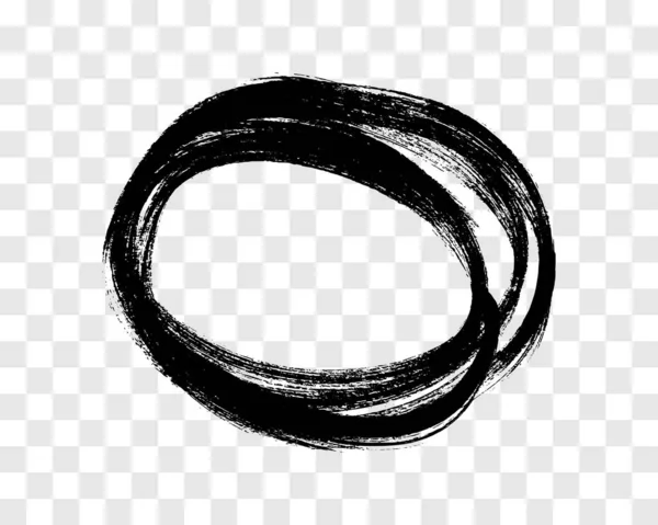 Κύκλος Σχεδιασμένος Μαύρο Μαρκαδόρο Κύκλος Μουτζούρες Μαύρο Χέρι Επέστησε Στοιχεία — Διανυσματικό Αρχείο