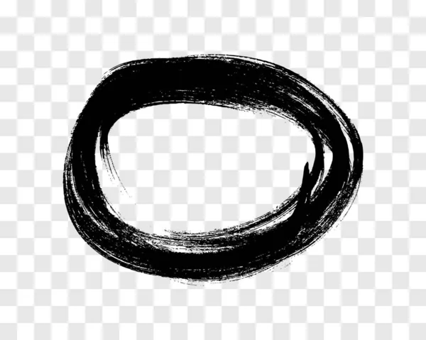 Κύκλος Σχεδιασμένος Μαύρο Μαρκαδόρο Κύκλος Μουτζούρες Μαύρο Χέρι Επέστησε Στοιχεία — Διανυσματικό Αρχείο