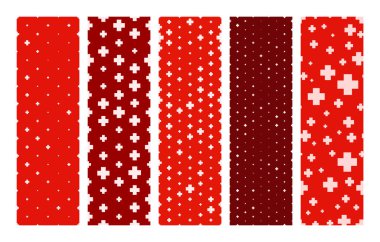 Çizgileri olan buruşuk, beyaz bir defter kağıdı. Posterler ve afişler için dikey buruşmuş boş kağıt şablonu. Vektör illüstrasyonu