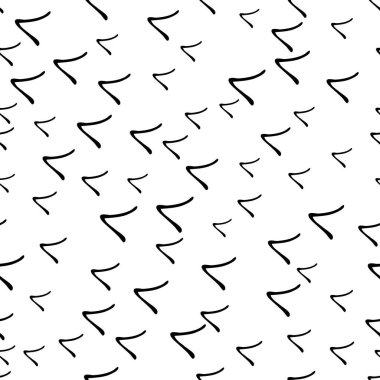 Siyah çizim elli kusursuz desen beyaz arkaplana karalamalı şekil çizmiş. Soyut grunge dokusu. Vektör illüstrasyonu