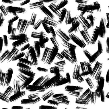 Koyu elle çizilmiş kusursuz desen beyaz arka planda karalama lekesi. Soyut grunge dokusu. Vektör illüstrasyonu