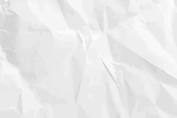 Білий Чистий Зім Ятий Паперовий Фон Горизонтальний Порожній Паперовий Шаблон — стоковий вектор