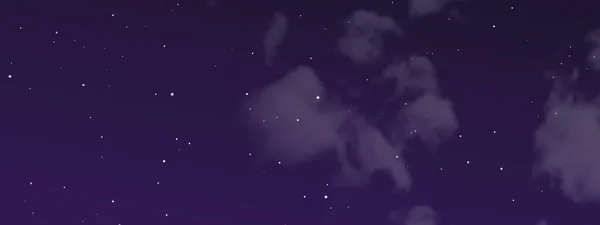 Нічне Небо Хмарами Багатьма Зірками Абстрактний Фон Природи Зірочкою Глибокому — стоковий вектор