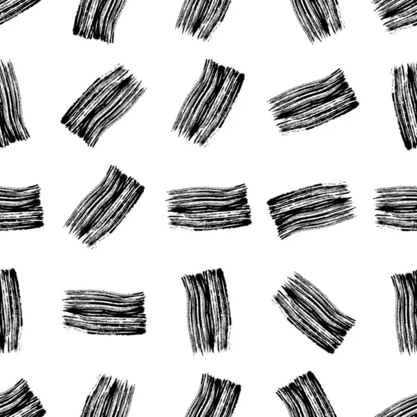 Patrón Sin Costuras Con Mancha Garabatos Dibujados Mano Oscura Sobre — Archivo Imágenes Vectoriales