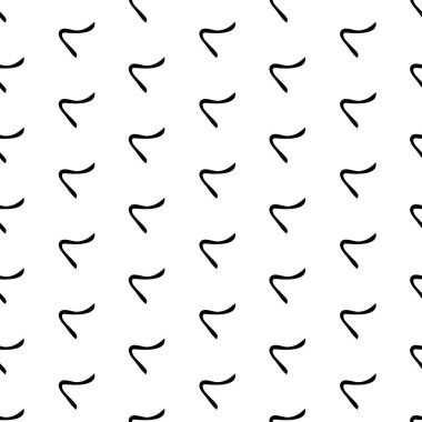 Siyah çizim elli kusursuz desen beyaz arkaplana karalamalı şekil çizmiş. Soyut grunge dokusu. Vektör illüstrasyonu