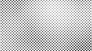 Noktalı Grunge yarım ton arka plan. Çizgi roman tarzında siyah ve beyaz pop sanatları. Tek renkli nokta dokusu. Vektör illüstrasyonu