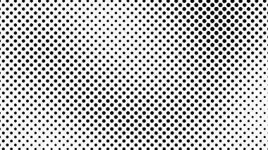 Noktalı Grunge yarım ton arka plan. Çizgi roman tarzında siyah ve beyaz pop sanatları. Tek renkli nokta dokusu. Vektör illüstrasyonu