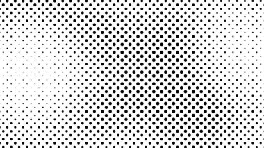 Noktalı Grunge yarım ton arka plan. Çizgi roman tarzında siyah ve beyaz pop sanatları. Tek renkli nokta dokusu. Vektör illüstrasyonu