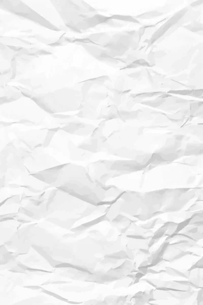 Beyaz Buruşuk Kağıt Arka Plan Posterler Afişler Için Buruşturulmuş Dikey — Stok Vektör