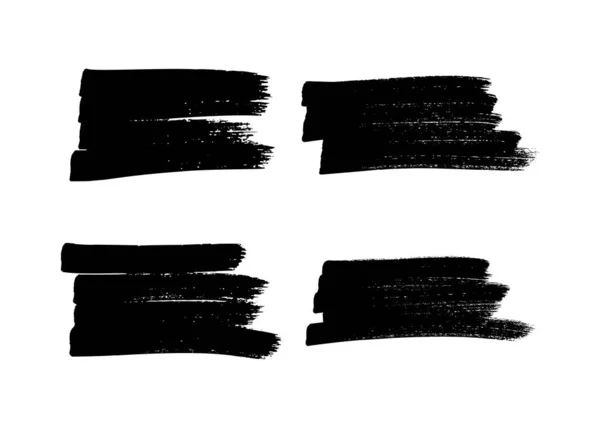 Escribir Con Marcador Negro Conjunto Cuatro Garabatos Estilo Varios Garabatos — Archivo Imágenes Vectoriales