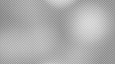 Noktalı Grunge yarım ton arka plan. Çizgi roman tarzında siyah ve beyaz pop sanatları. Tek renkli nokta dokusu. Vektör illüstrasyonu