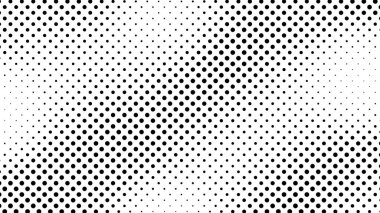 Noktalı Grunge yarım ton arka plan. Çizgi roman tarzında siyah ve beyaz pop sanatları. Tek renkli nokta dokusu. Vektör illüstrasyonu