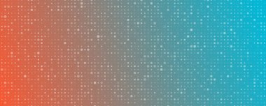 Kareli soyut geometrik arkaplan. Boş alanı olan yeşil ve turuncu piksel arkaplan. Vektör illüstrasyonu