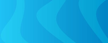 Dalga çizgileri olan modern mavi eğimli arka planlar. Başlık pankartı. Parlak geometrik soyut sunum arkaplanları. Vektör illüstrasyonu