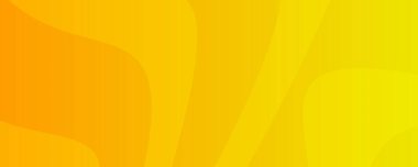 Dalga çizgileri olan modern sarı eğimli arka planlar. Başlık pankartı. Parlak geometrik soyut sunum arkaplanları. Vektör illüstrasyonu