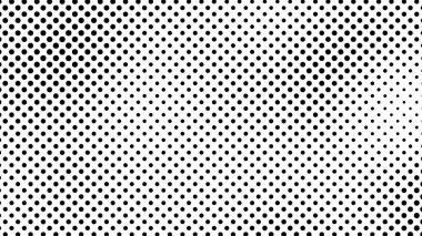 Noktalı Grunge yarım ton arka plan. Çizgi roman tarzında siyah ve beyaz pop sanatları. Tek renkli nokta dokusu. Vektör illüstrasyonu