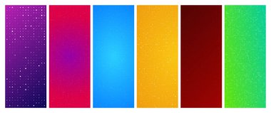 Kareli altı soyut geometrik arkaplan kümesi. Boş uzayı olan pikseller. Vektör illüstrasyonu