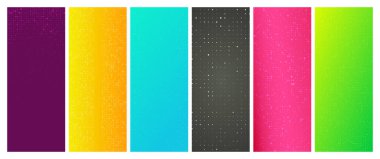 Kareli altı soyut geometrik arkaplan kümesi. Boş uzayı olan pikseller. Vektör illüstrasyonu