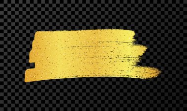 Altın renkli kalemle karalayın. Doodle tarzı karalama. Koyu şeffaf arkaplanda altın el çizimi tasarım elemanı. Vektör illüstrasyonu