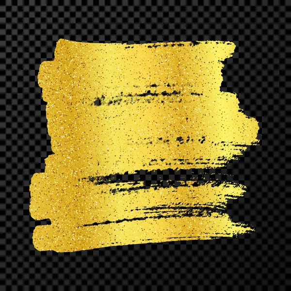 ゴールドマーカーでスクリプト ドードルスタイルのライブラリー 暗い透明な背景に金の手描きのデザイン要素 ベクトルイラスト — ストックベクタ