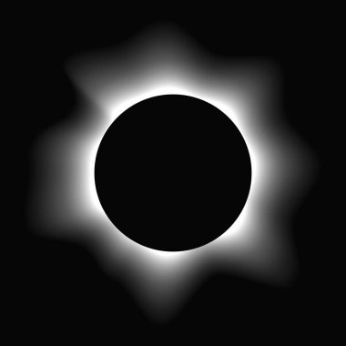 Çemberi gradyanla aydınlat. Siyah arkaplanda beyaz yuvarlak neon pankart var. Vektör illüstrasyonu