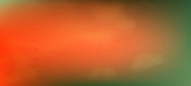 Bulutlu modern turuncu ve yeşil eğimli arka planlar. Başlık pankartı. Parlak soyut sunum arkaplanı. Vektör illüstrasyonu