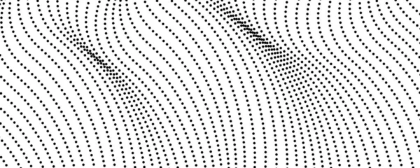 Полутоновый Монохромный Фон Текущими Точками Абстрактная Черно Белая Фактура Векторная — стоковый вектор
