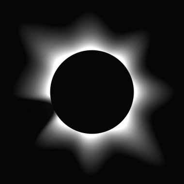 Çemberi gradyanla aydınlat. Siyah arkaplanda beyaz yuvarlak neon pankart var. Vektör illüstrasyonu