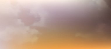 Bulutlu, modern kahverengi arkaplan. Başlık pankartı. Parlak soyut sunum arkaplanı. Vektör illüstrasyonu